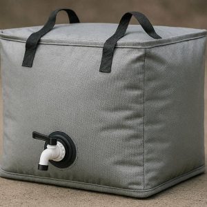 Insulated Folding Water Storage Bag For Large Camping Groups With Leak Proof Tap Dispenser