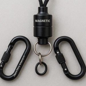 Magnetic Quick Release Carabiner For Fishing Nets And Outdoor Tools With Heavy Duty Strength